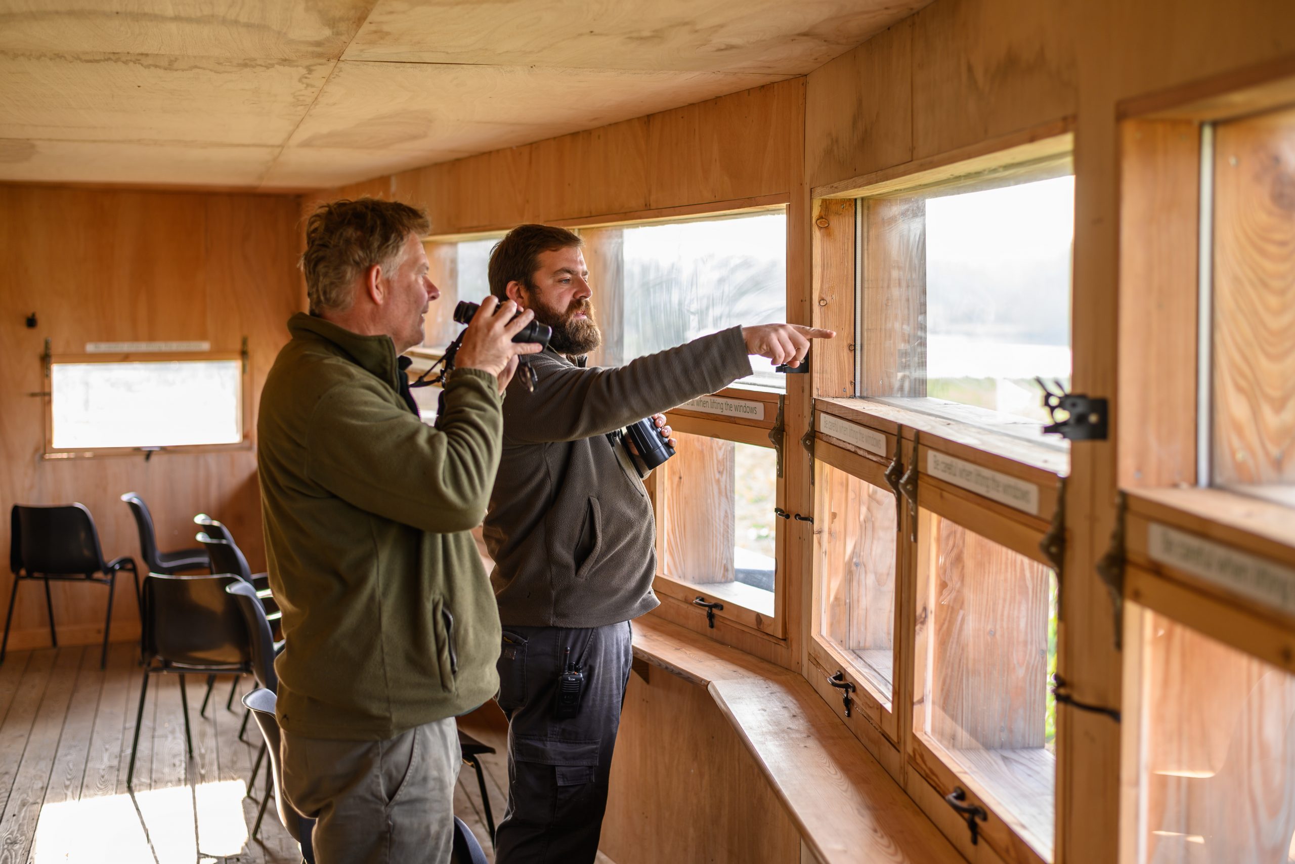 Bird watching at Pensthorpe
