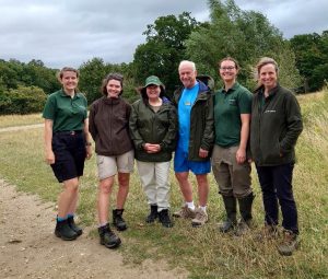 Chartered Engineer Rey and Project Manager Kate pictured centre with the Species Management team.
