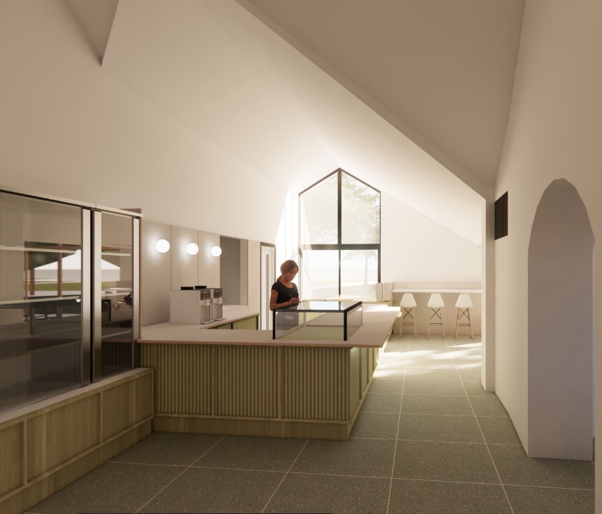 Artist impression of the counter